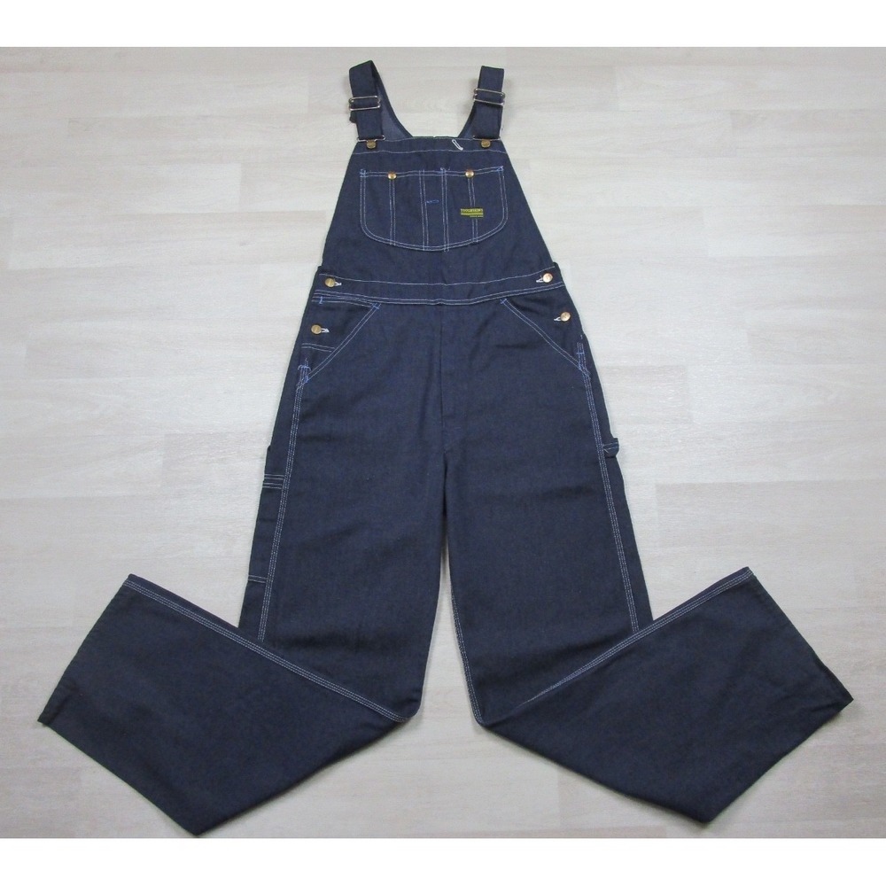 Vintage 70s Sears Toughskins Overalls Mens 32x33.5 Union Made Carpenter Workwear